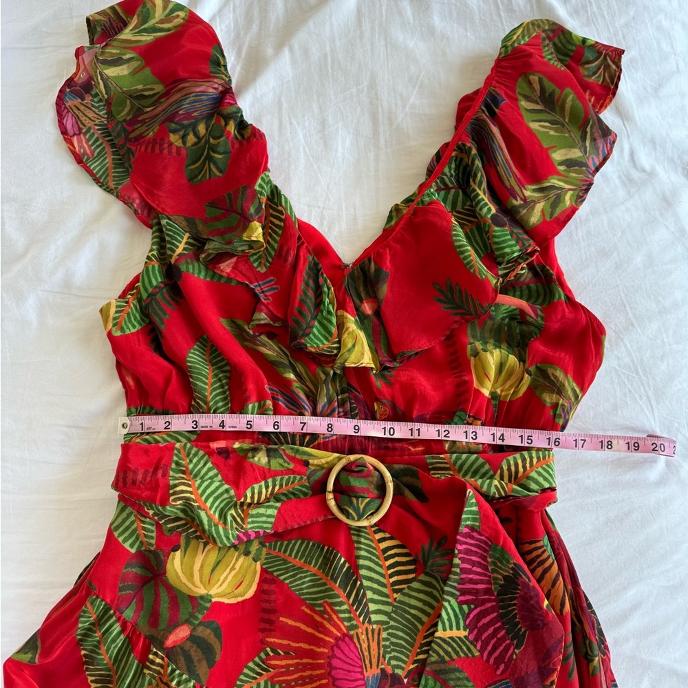 FARM Rio Red Forest Birds Maxi Dress - Picture 14 of 15
